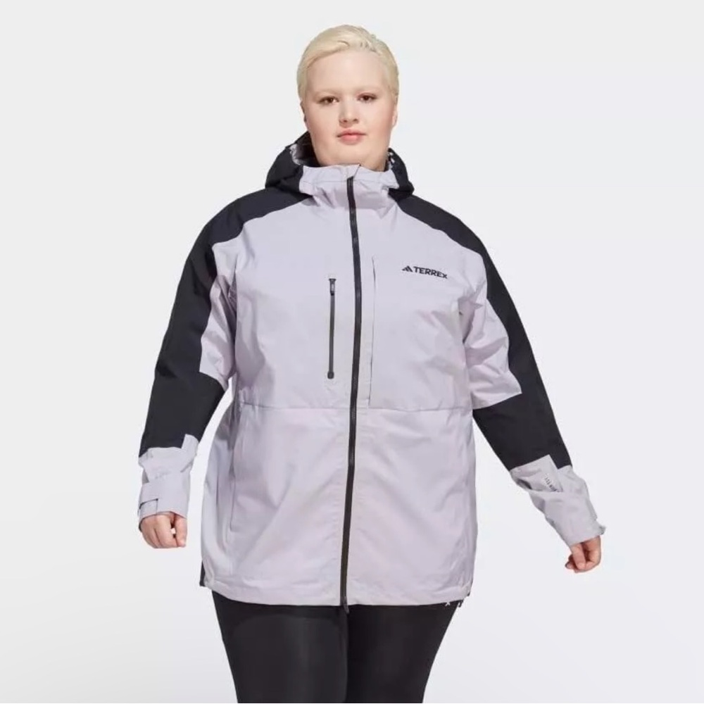 Adidas Terrex Xploric Rain.RDY Hiking Jacket  (HM4078) Women’s Plus Size 4X